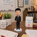 Figurine à tête branlante personnalisée de professeur d'école