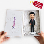 Figurine à tête branlante personnalisée de professeur d'école