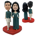Cadeau de Saint-Valentin personnalisé Couple Bobblehead
