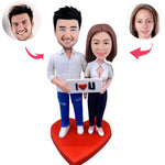 Cadeau personnalisé pour la Saint-Valentin Couple Bobblehead