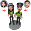 Bobblehead personnalisé couple de policiers