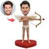 Bobblehead masculin personnalisé style Cupidon - Idées cadeaux pour la Saint-Valentin