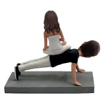 Idées cadeaux pour la Saint-Valentin – Couple de yoga à pompon personnalisé