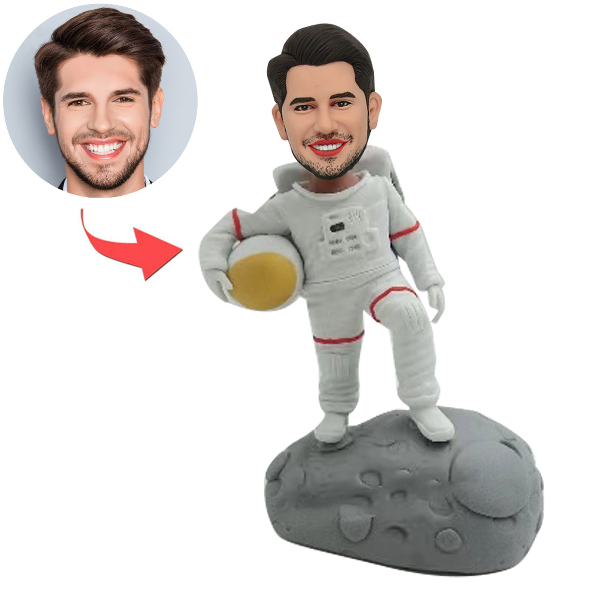 Poupée Bobblehead astronaute personnalisée