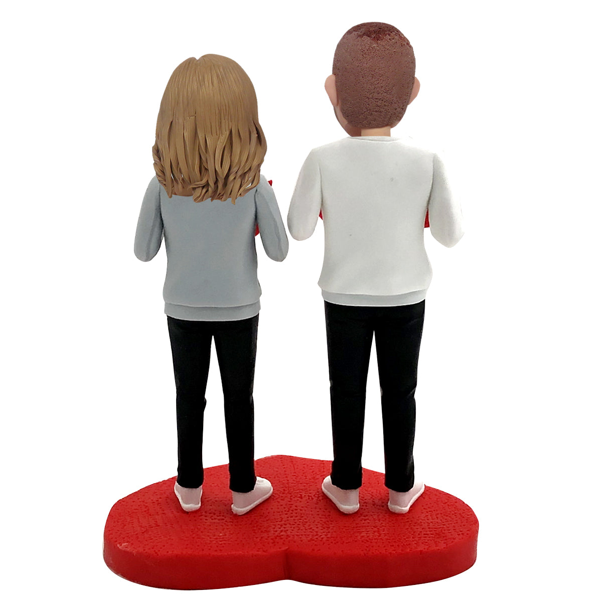Bobblehead couple personnalisé avec « LOVE »