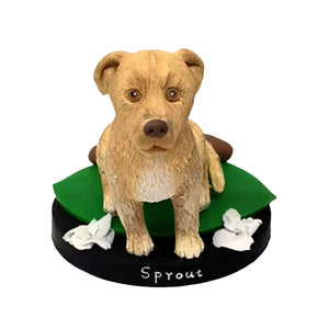 Bobblehead personnalisé pour animaux de compagnie - Chien brun