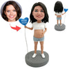 Maman enceinte Bobblehead personnalisé