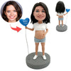 Maman enceinte Bobblehead personnalisé