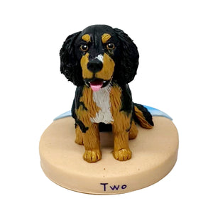 Bobblehead personnalisé pour animaux de compagnie - Chien noir