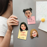 Aimants de réfrigérateur Bobblehead personnalisés visage drôle féminin