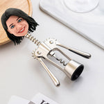 Ouvre-bouteille Bobblehead personnalisé visage drôle féminin