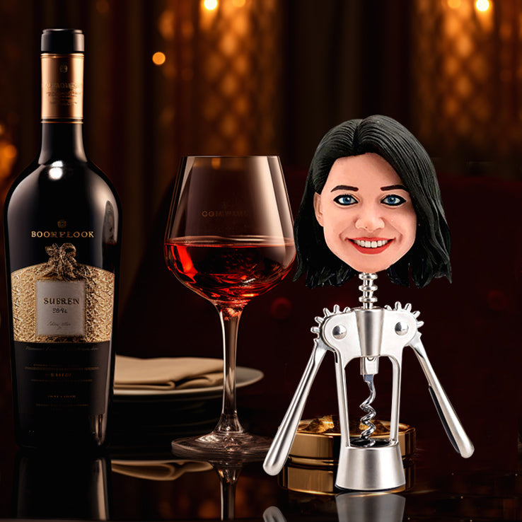 Ouvre-bouteille Bobblehead personnalisé visage drôle féminin