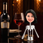Ouvre-bouteille Bobblehead personnalisé visage drôle féminin