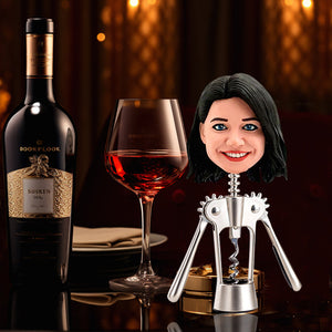 Ouvre-bouteille Bobblehead personnalisé visage drôle féminin