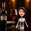 Ouvre-bouteille Bobblehead personnalisé visage drôle féminin
