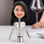 Ouvre-bouteille Bobblehead personnalisé visage drôle féminin