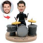 Bobblehead personnalisé jouant de la batterie