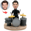 Bobblehead personnalisé jouant de la batterie