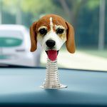 Tableau de bord de voiture personnalisé avec chien Bobblehead