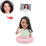 Figurine à tête branlante personnalisée avec clip photo
