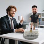Figurine à tête branlante personnalisée sur le thème du boss