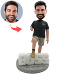Figurine à tête branlante personnalisée sur le thème du boss