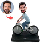 Figurine à tête branlante personnalisée de cycliste