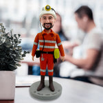 Figurine Bobblehead de mineur personnalisée