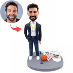 Figurine à tête branlante personnalisée avec accessoires