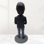Figurine d'entreprise personnalisée avec globe