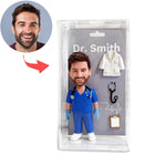 Boîte à jouets pour figurines de médecin personnalisées