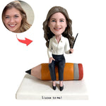 Figurine à tête oscillante personnalisée en guise de cadeau de remerciement pour les enseignants