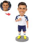 Cadeau sur le thème de la Coupe du Monde pour les fans - Figurine à tête branlante personnalisée d'un joueur de football