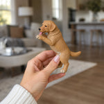 Décoration de gâteau amusante représentant un chien qui mange - Topper de gâteau pour chien
