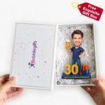 Figurine à tête branlante personnalisée pour 30e anniversaire
