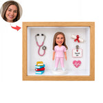 Boîte à ombres 3D personnalisée avec figurine – Cadeau personnalisé pour toute occasion