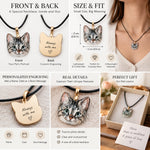 Collier personnalisé avec portrait d'animal