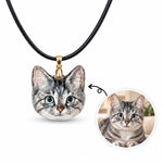 Collier personnalisé avec portrait d'animal