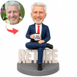 Figurine bobblehead personnalisée pour célébration de retraite
