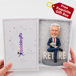 Figurine bobblehead personnalisée pour célébration de retraite