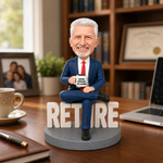 Figurine bobblehead personnalisée pour célébration de retraite