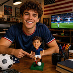 Figurine personnalisée style champion de football