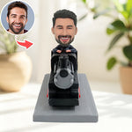 Figurine personnalisée de conducteur de train à partir d'une photo