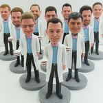 Figurines à tête oscillante personnalisées en gros pour équipes dentaires (minimum 5 pièces)