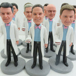 Figurines à tête oscillante personnalisées en gros pour équipes dentaires (minimum 5 pièces)