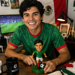 Figurine de football personnalisée avec tête oscillante et ballon de frappe