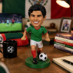 Figurine de football personnalisée avec tête oscillante et ballon de frappe
