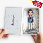 Figurines à tête branlante personnalisées pour tableau de bord de voiture, sœur et frère