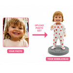Figurine à tête branlante personnalisée pour bébé - Figurine de tout-petit personnalisée à partir de votre photo