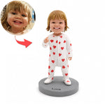 Figurine à tête branlante personnalisée pour bébé - Figurine de tout-petit personnalisée à partir de votre photo